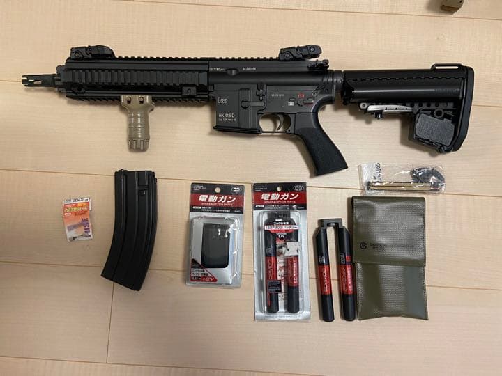 東京マルイHK416D 次世代電動ガン マガジン7本、リコイルオミット済み