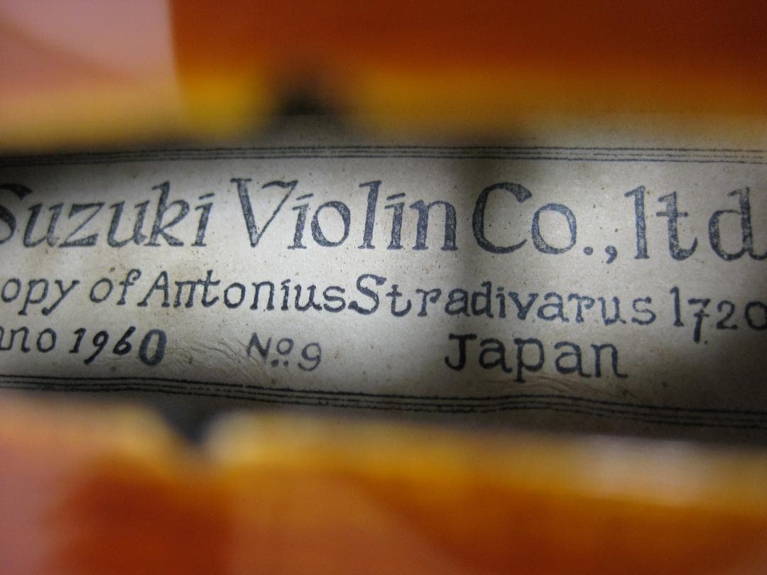 国産希少上位機種】 スズキ Suzuki No.9 バイオリン 4/4 セット - メルカリ