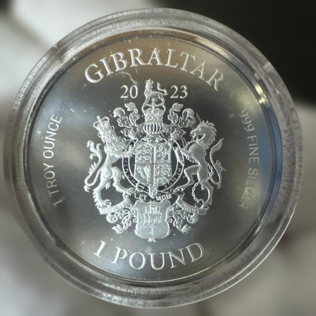 2023年 ジブラルタル 「正義の女神」 純銀 1オンス 銀貨