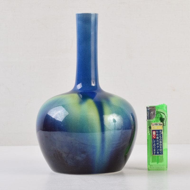 九谷焼 柳雨軒 三代八十吉 徳田正彦作 彩釉 花入 V 9198 - メルカリ