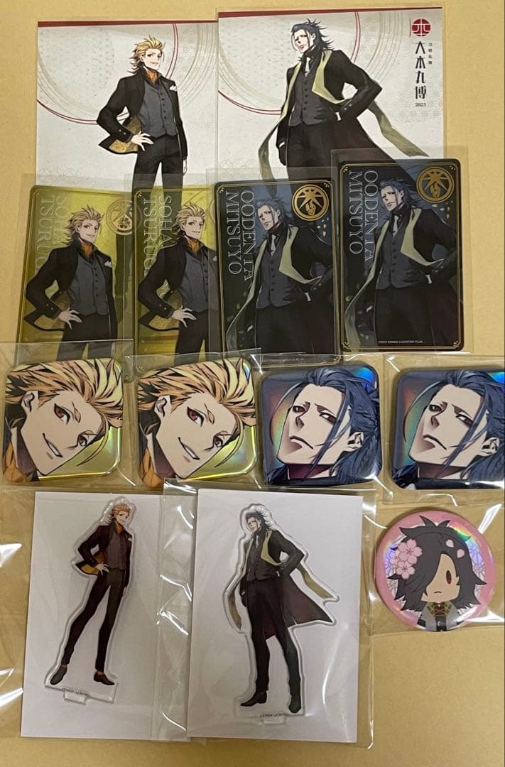 限定値下げ 刀剣乱舞 三日月宗近 スクエア缶バッジ 大本丸博 缶バッジ