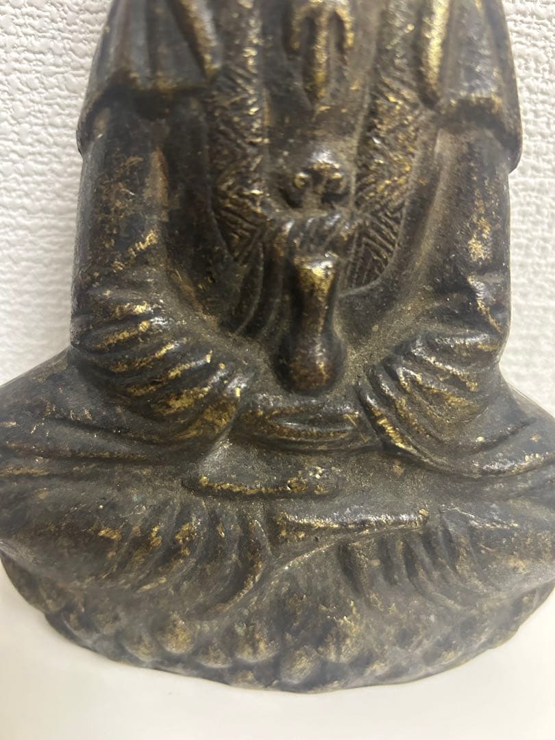 古佛像，時代物，在銘，古銅製