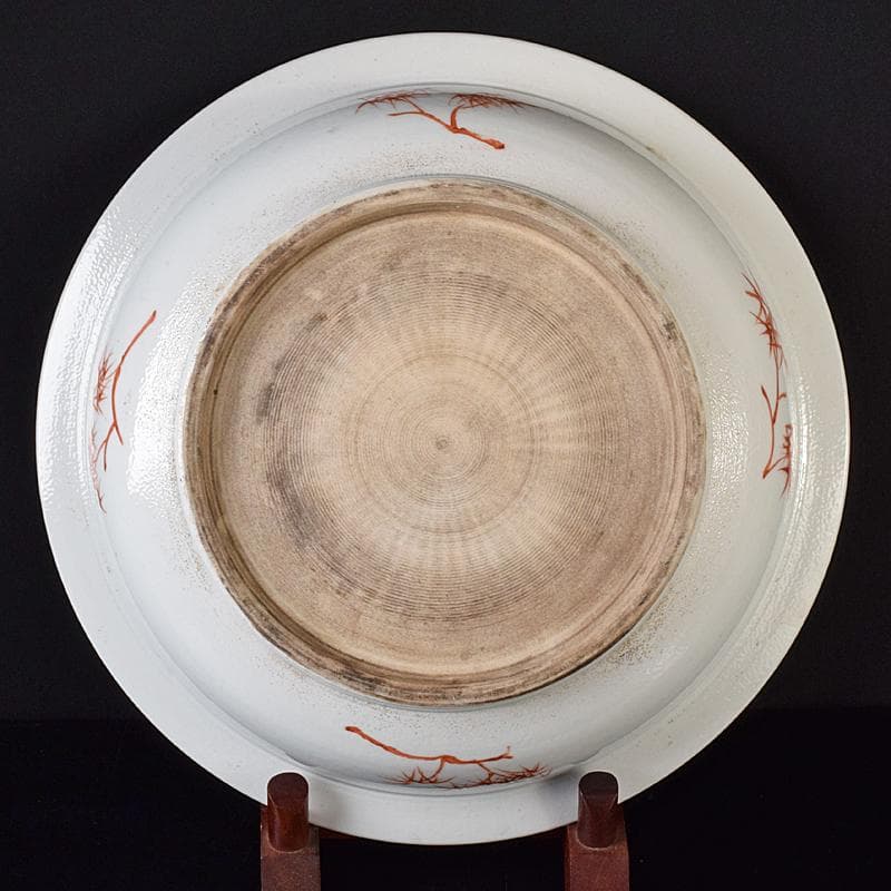 中国粉彩山水人物文盤大皿直径約37.7㎝MR8286B