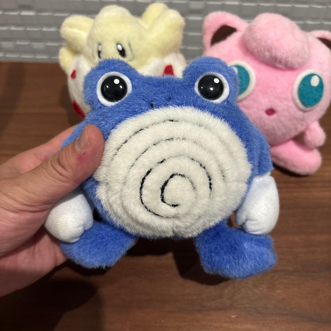 TOMY ポケモン ポケットモンスター ￼当時物 ぬいぐるみ 3体セット レトロ