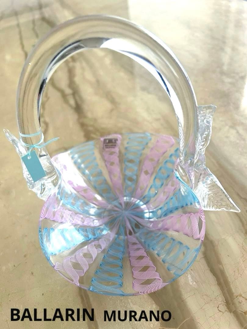 MURANO BALLARINイタリアヴェネチアンガラスレース バラリン工房新品 MURANO BALLARINイタリアヴェネチアンガラスレース バラリン工房新品