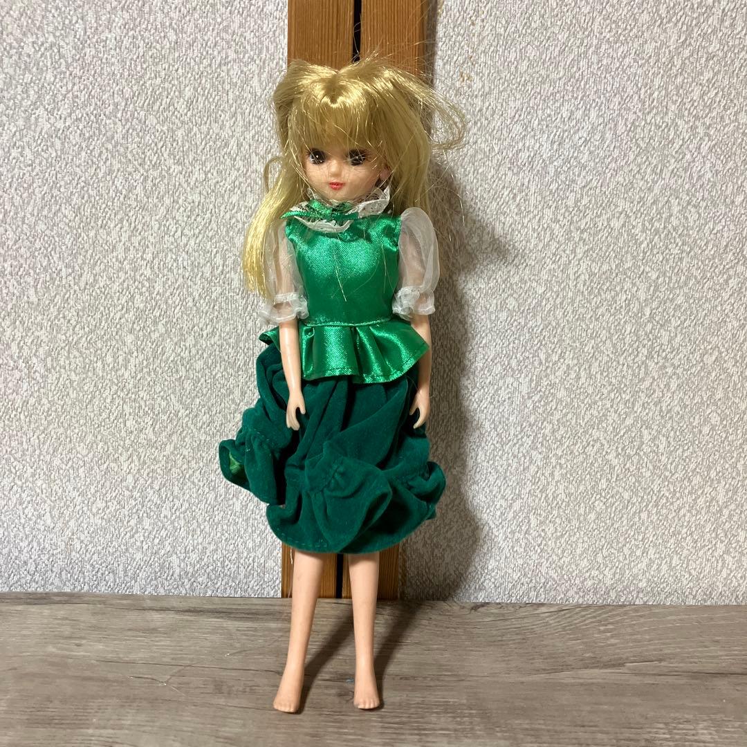 希少/当時物】リカちゃん 人形 本体 ドレス付き グリーン エレガント