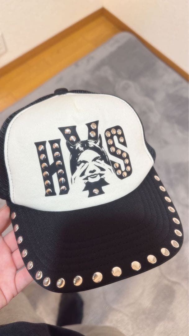 HYSTERIC GLAMOUR スタッズ付きキャップ ヒステリックグラマー