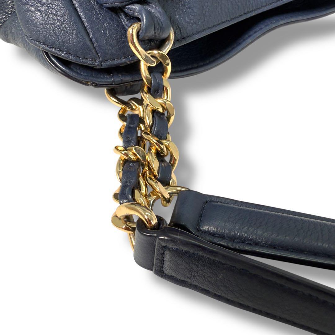 《美品》レア品 トリーバーチ ショルダーバック オールレザー チェーン 収納