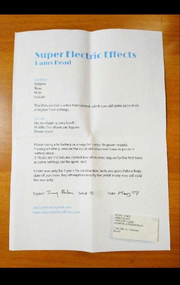 SUPER ELECTRIC RAMS HEAD