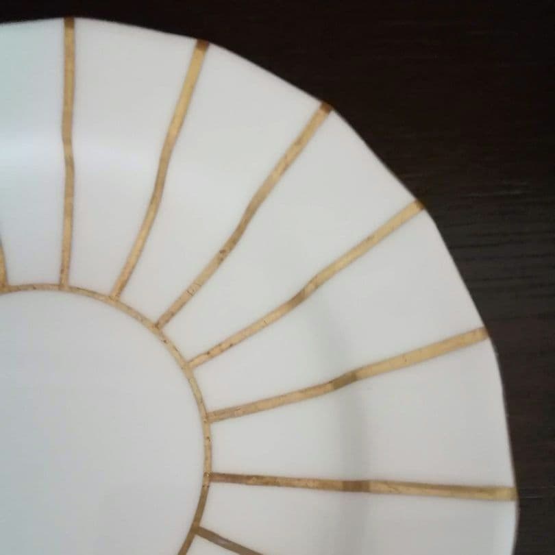 逸品 金彩装飾 ケーキ皿 飾り皿 アールデコ Cauldon 英国 1905年製