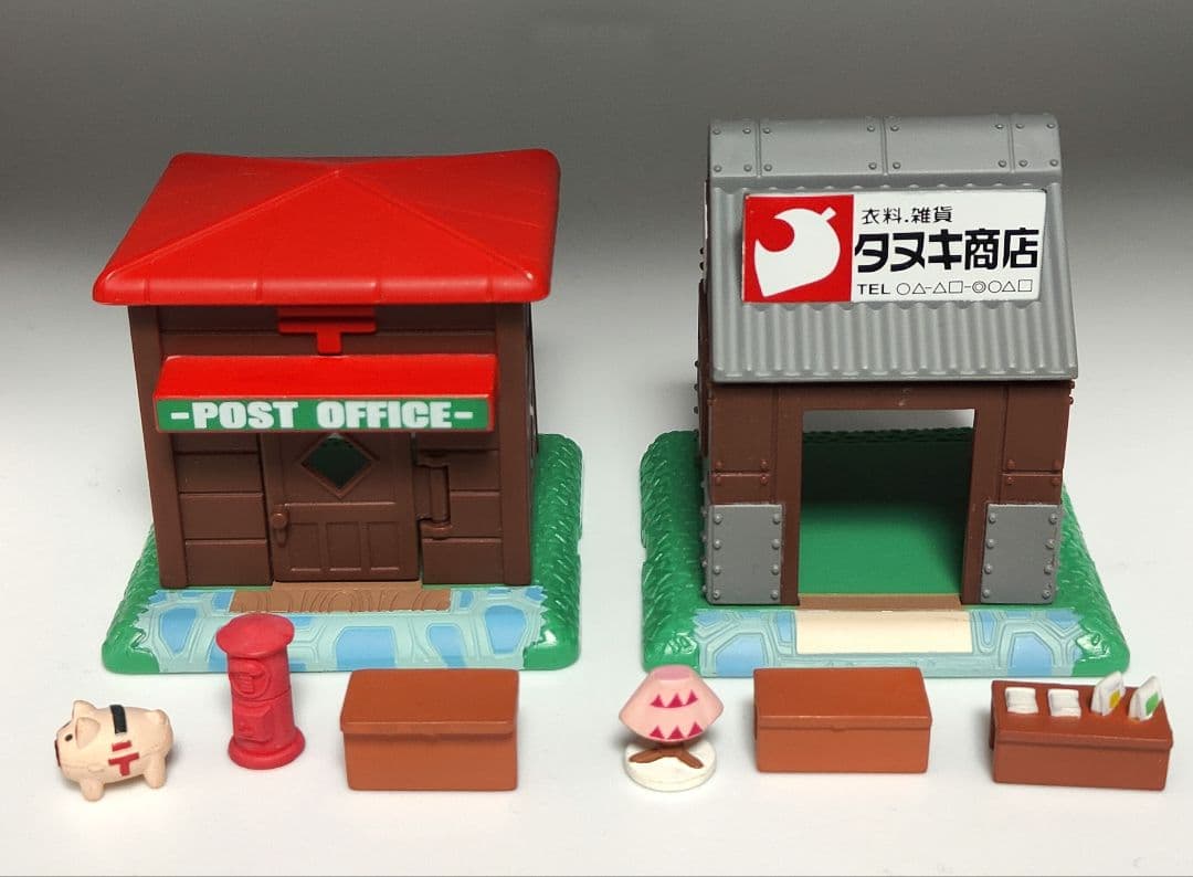 どうぶつの森森をつくろう郵便局タヌキ商店フィギュアミニチュア
