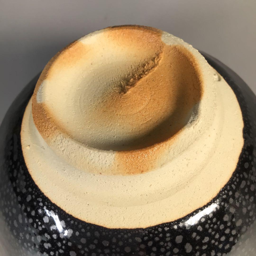 Ｍ１６２　茶碗　『清水保孝造』『油滴茶碗』　抹茶碗　共箱　茶道具