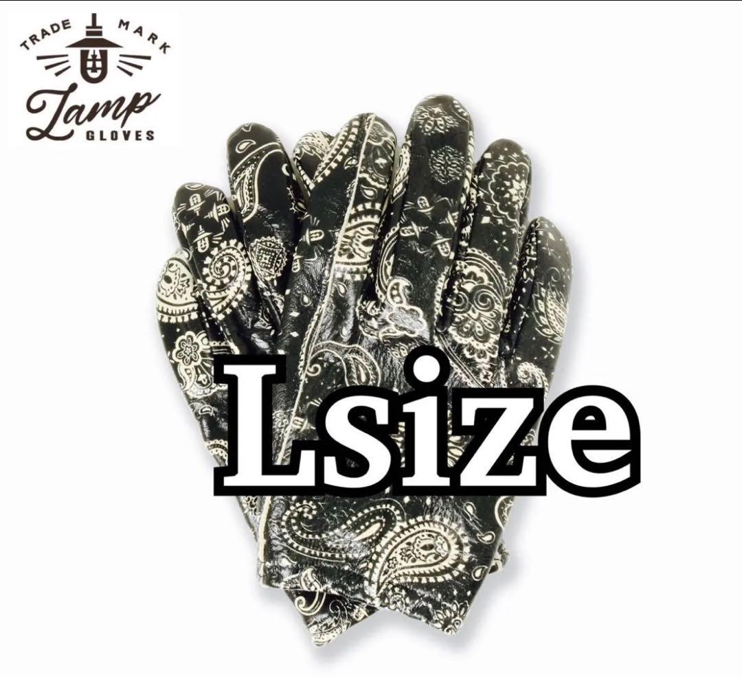 Lamp gloves ランプグローブス ペイズリー ブラック L - メルカリ