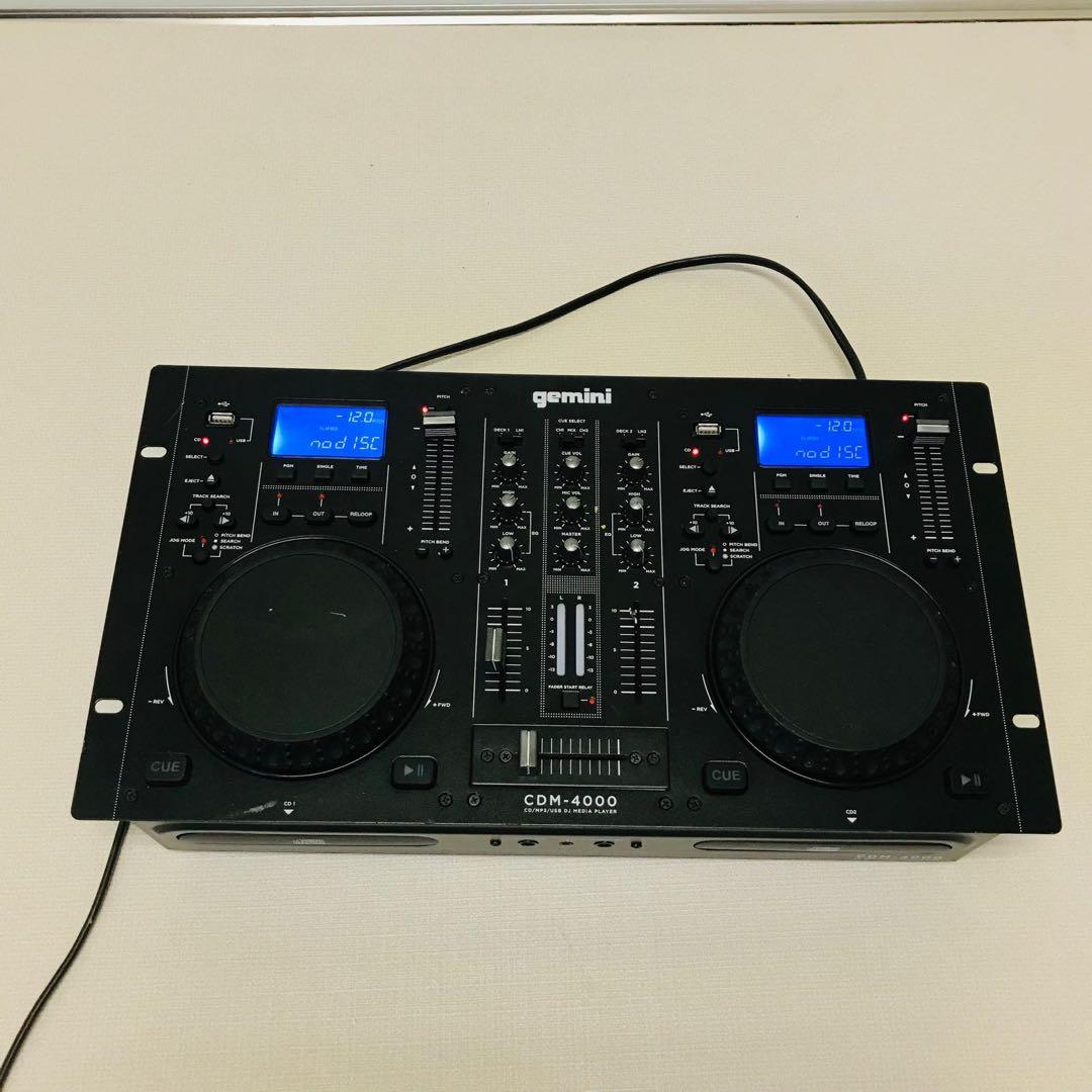 GEMINIミキサー一体型 オールインワンDJプレーヤー/CDM-4000動作品 CDM