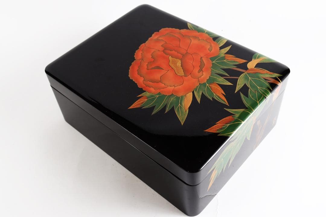 輪島塗 木谷信夫 文庫 蒔絵 文箱 硯箱