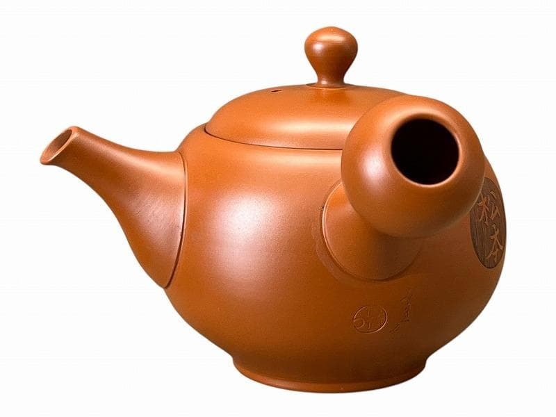 旧家蔵出 新品 常滑焼 吉川雪堂 吉川壺堂 合作 朱泥 急須 茶器