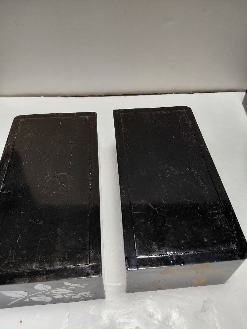 古い三段重箱　木製