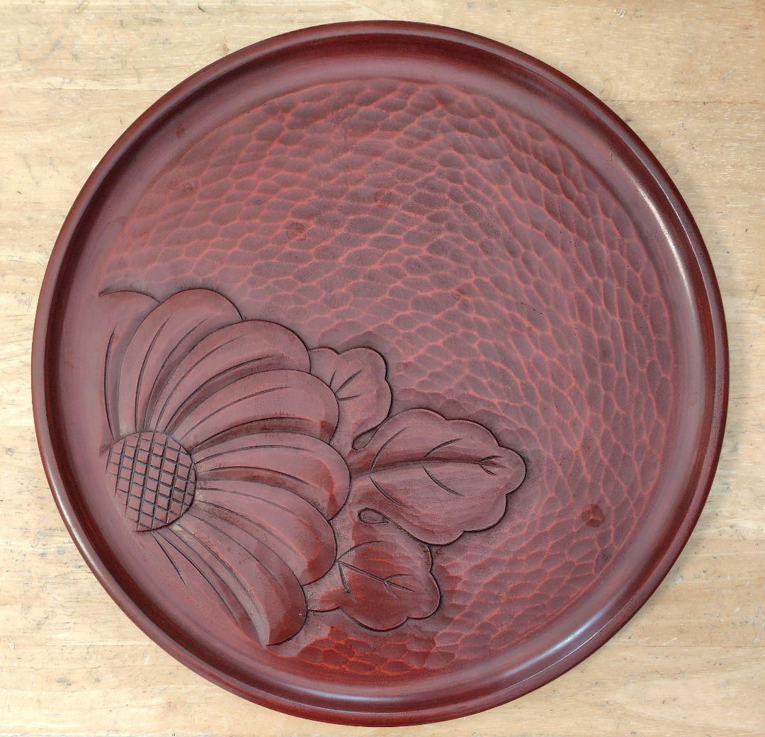 鎌倉彫 お盆 鎌倉彫のお盆、大型 鎌倉彫のお盆、大型 鎌倉彫の鎌倉彫