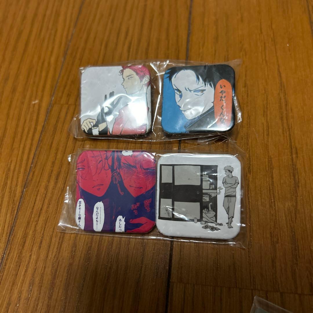 はらだ 個展 ハッピークソライフ 缶バッジ - メルカリ