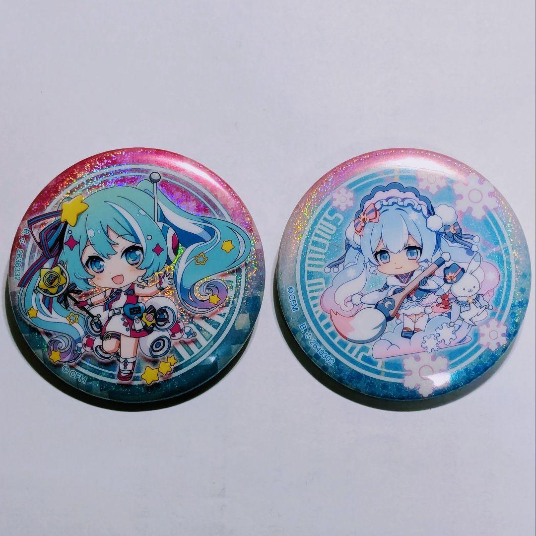 初音ミク】 ミク マジカルミライ 雪ミク 缶バッジ 2個セット - メルカリ