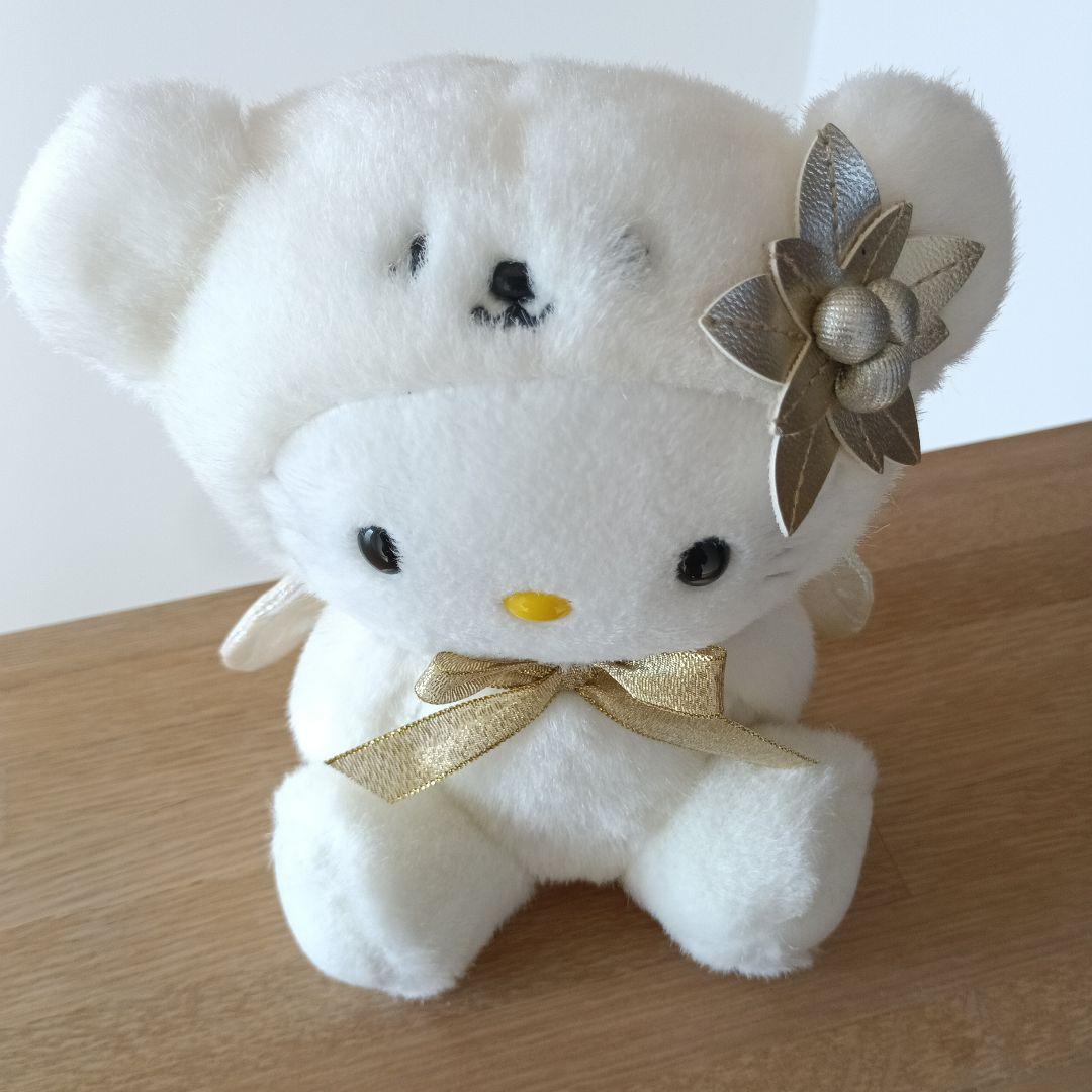 ハローキティ　おしゃべり　ぬいぐるみ　くま　　エンジェル　希少　レア　クリスマス