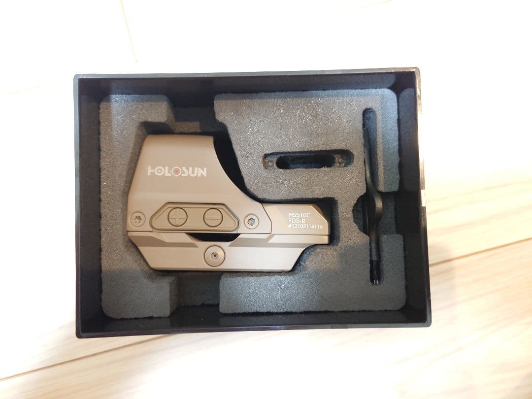 HOLOSUN HS510C-FDE レッド レンズカバー、ライザー付き