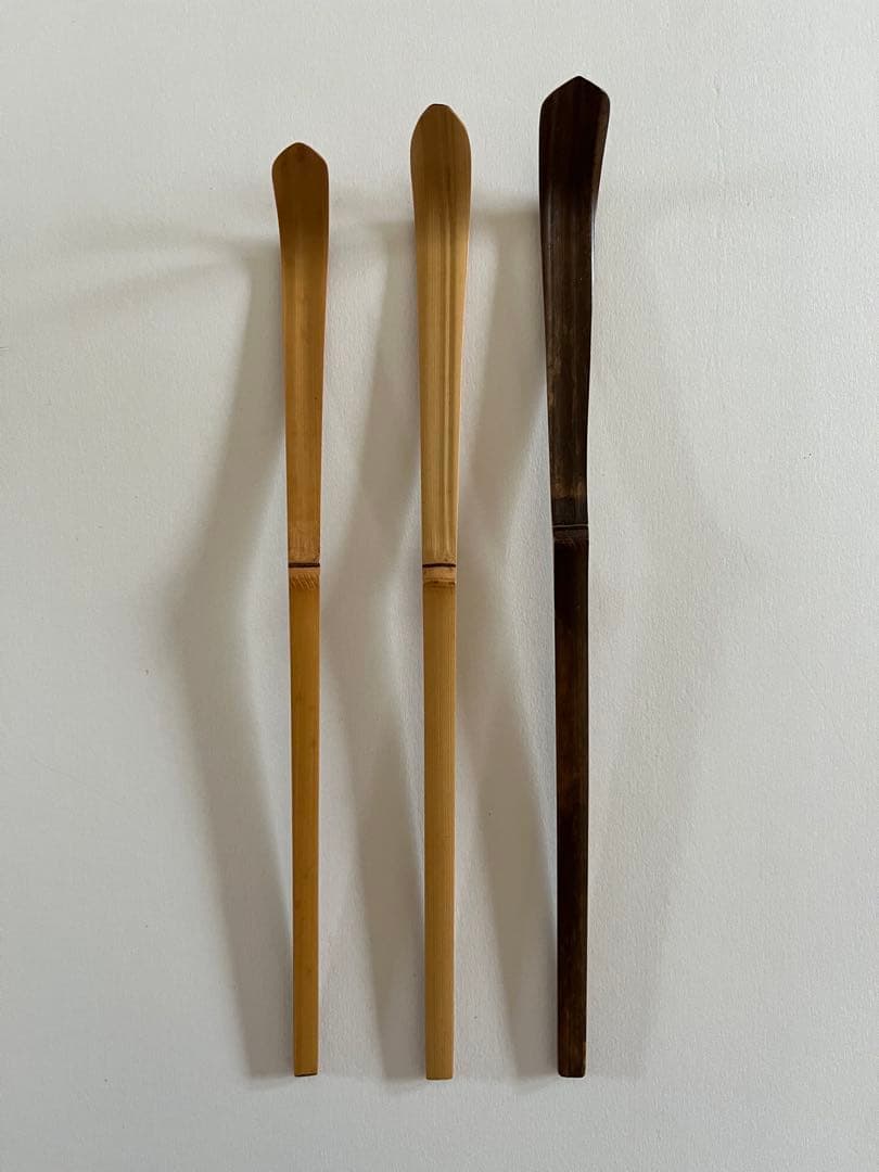 茶道具 茶杓 銘「温故」 大徳寺 辻常閑書付 共筒共箱 V 8971 茶道具 銘