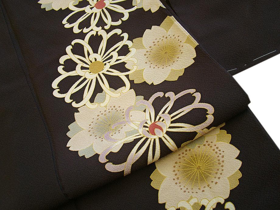 値下げ交渉OK！ロング寸 こむさでもーど 極上ちりめん地 振袖 正絹