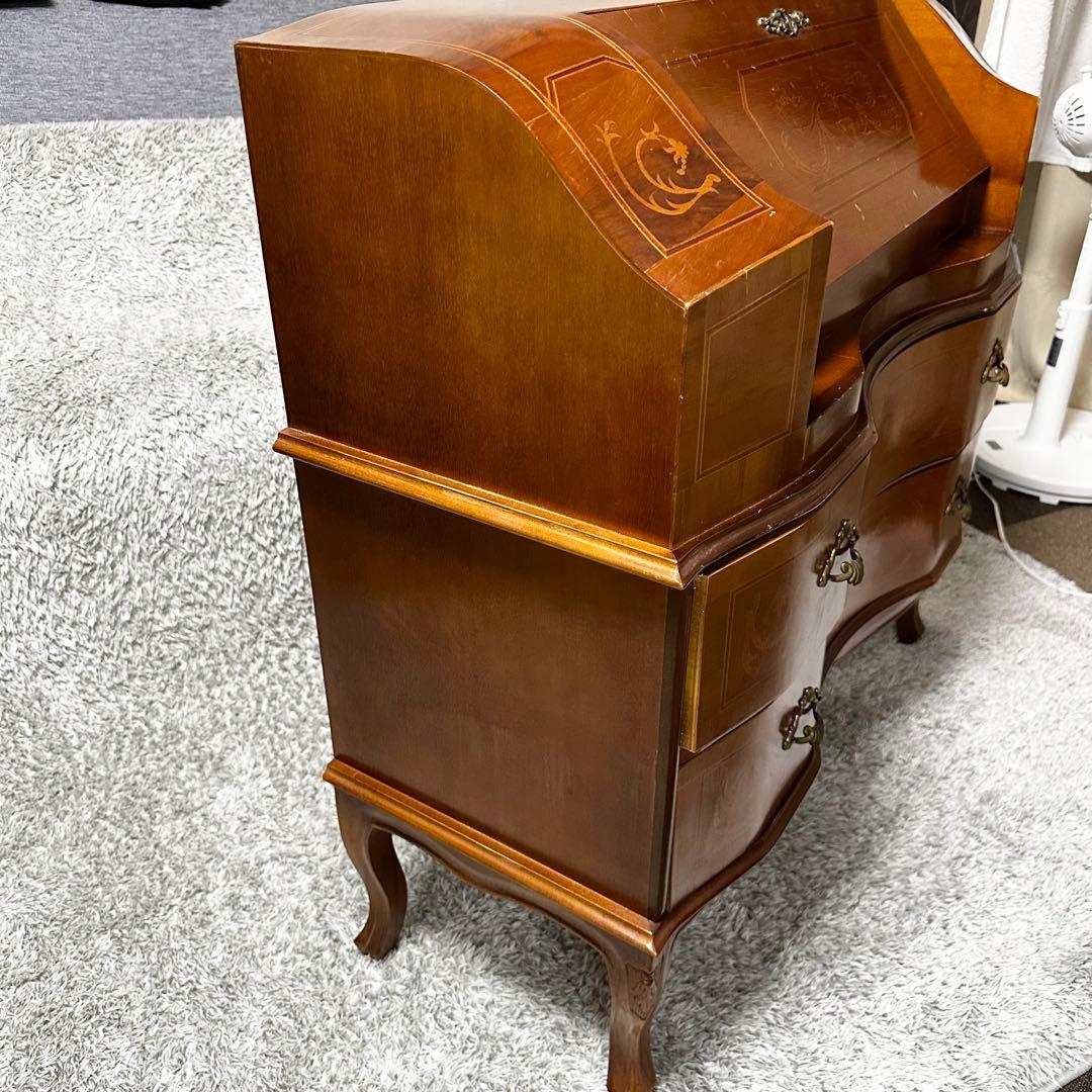 Tarocco ライティングビューロー キャビネット イタリア製 象嵌 猫脚