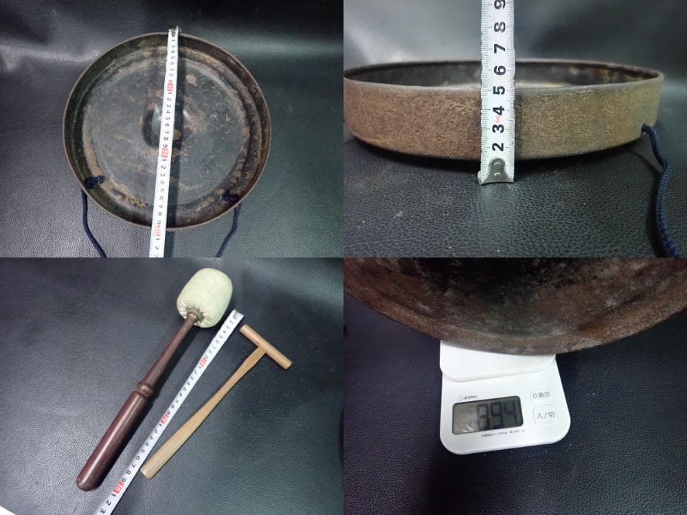 鐘 鉦 銅鑼 セット 和楽器 邦楽 お囃子 祭り 囃子方 日本舞踊 歌舞伎