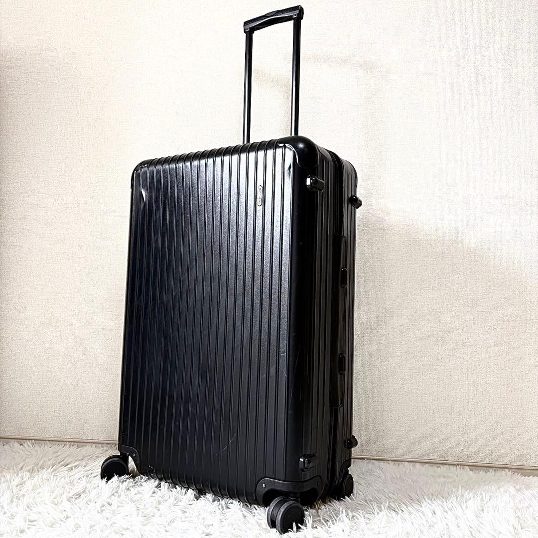 美品　RIMOWA　リモワ　サルサ　104L 4輪　ブラック　大容量スーツケース TSAロック搭載スーツケース 「サルサ（4輪）」（104L） 87177 ブラック