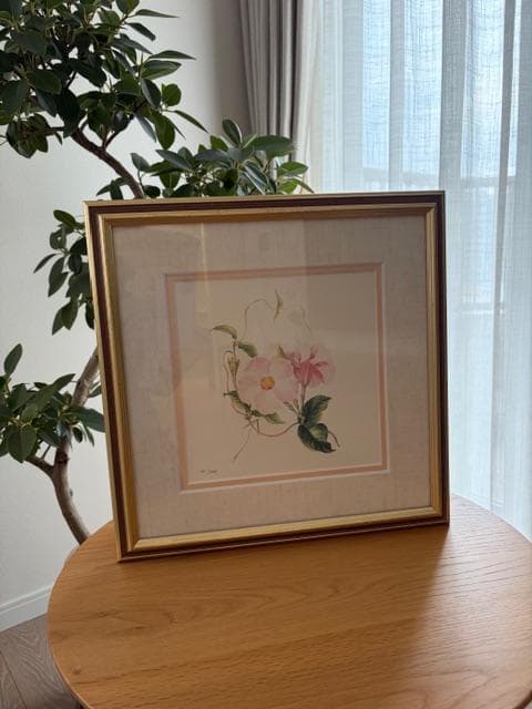 限定2000円OFF ロンドンV&A　フラワーアート　2点　額装＆マット付き