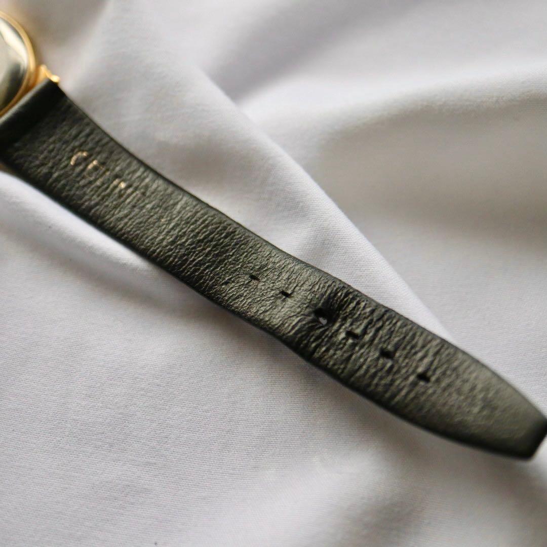 専用 CELINE スモセコ ローマン ゴールド メンズ 腕時計 1385.