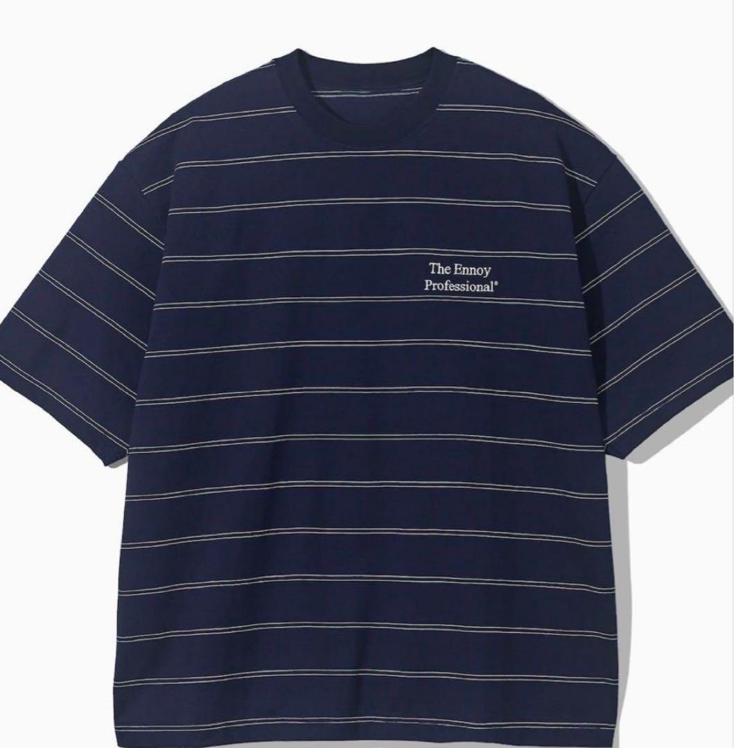 ennoy ストライプTシャツ Ennoy ボーダーTシャツ BLACK The Ennoy