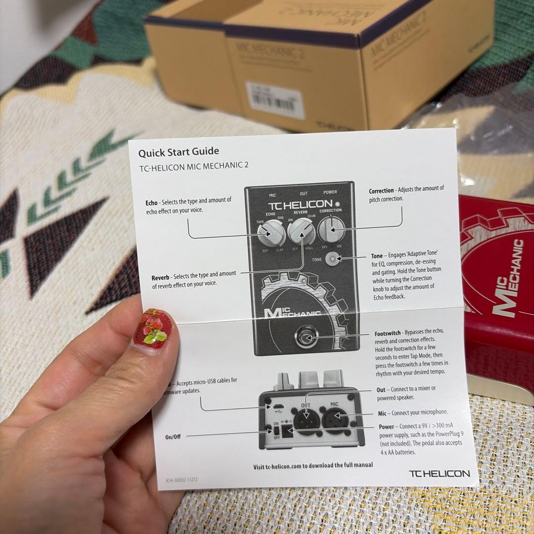 【美品】TC HELICON MIC MECHANIC 2 ボーカルエフェクター