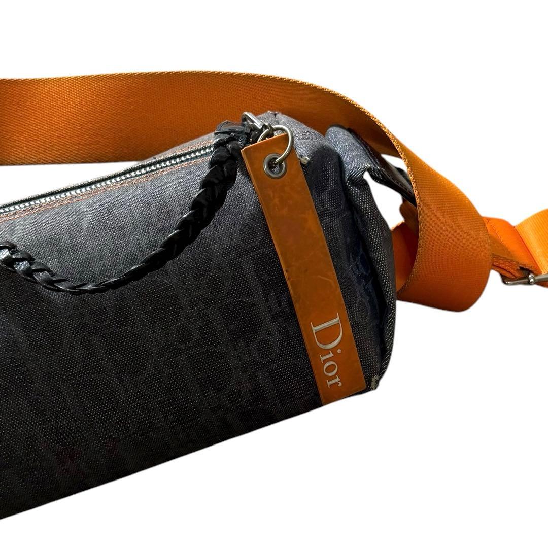 クリスチャンディオール フライト デニム オブリーク ショルダーバッグ