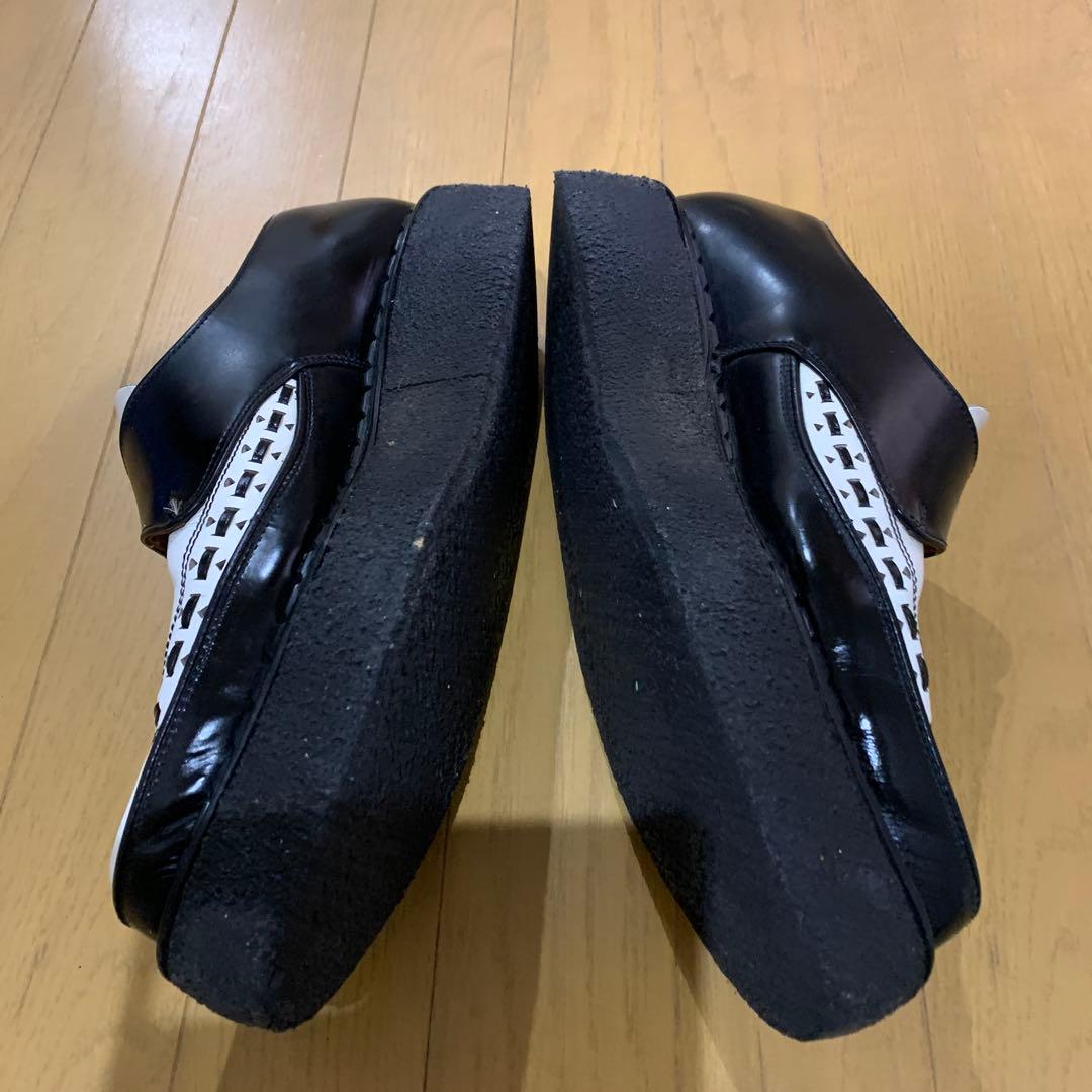 希少e coxラバーソール(UK7.5)ブラック/ホワイト(外観美品)