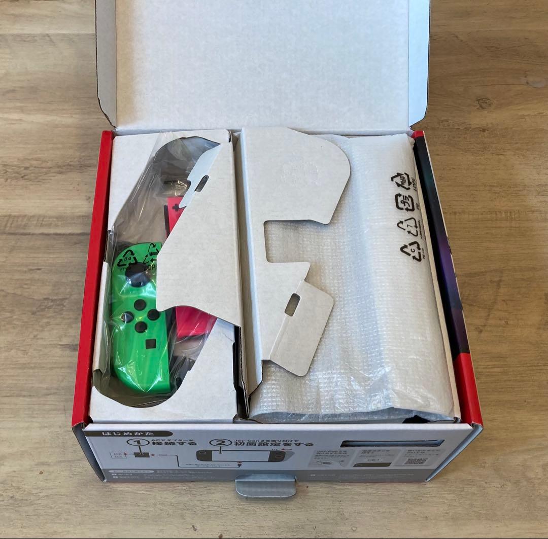 NintendoSwitch1本体ネオンピンク・グリーン　スプラトゥーンカラー