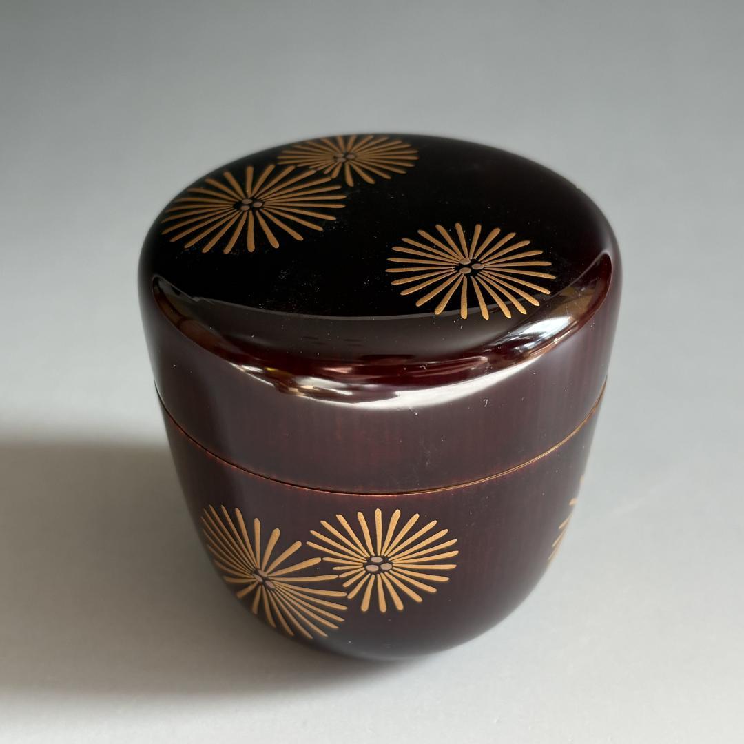 人間国宝 前史雄 輪島塗 平棗『沈金菊しずく』 - 国内外の優れた伝統