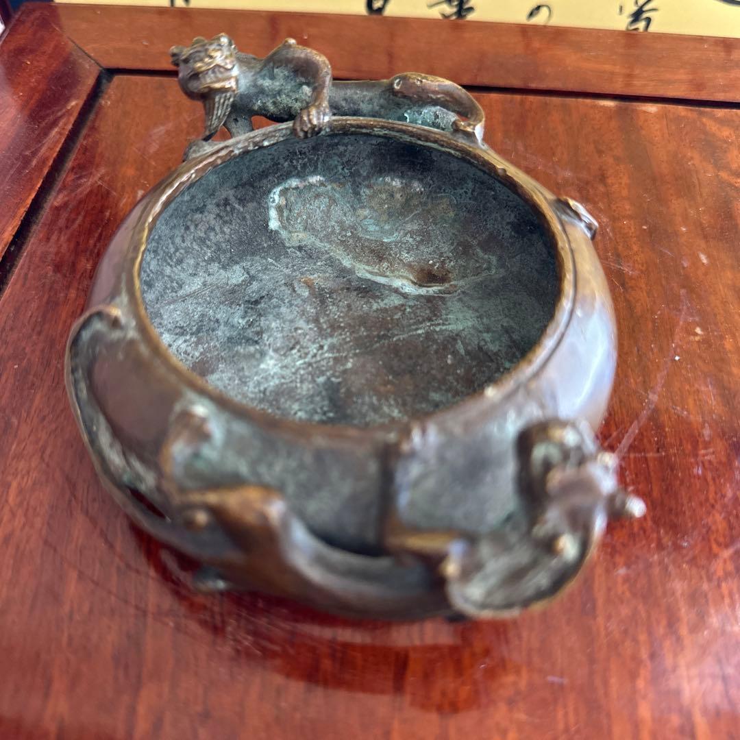 骨董品 中国美術 古美術 古銅 民国名家 呉艶佐造 双螭龙香炉 - メルカリ