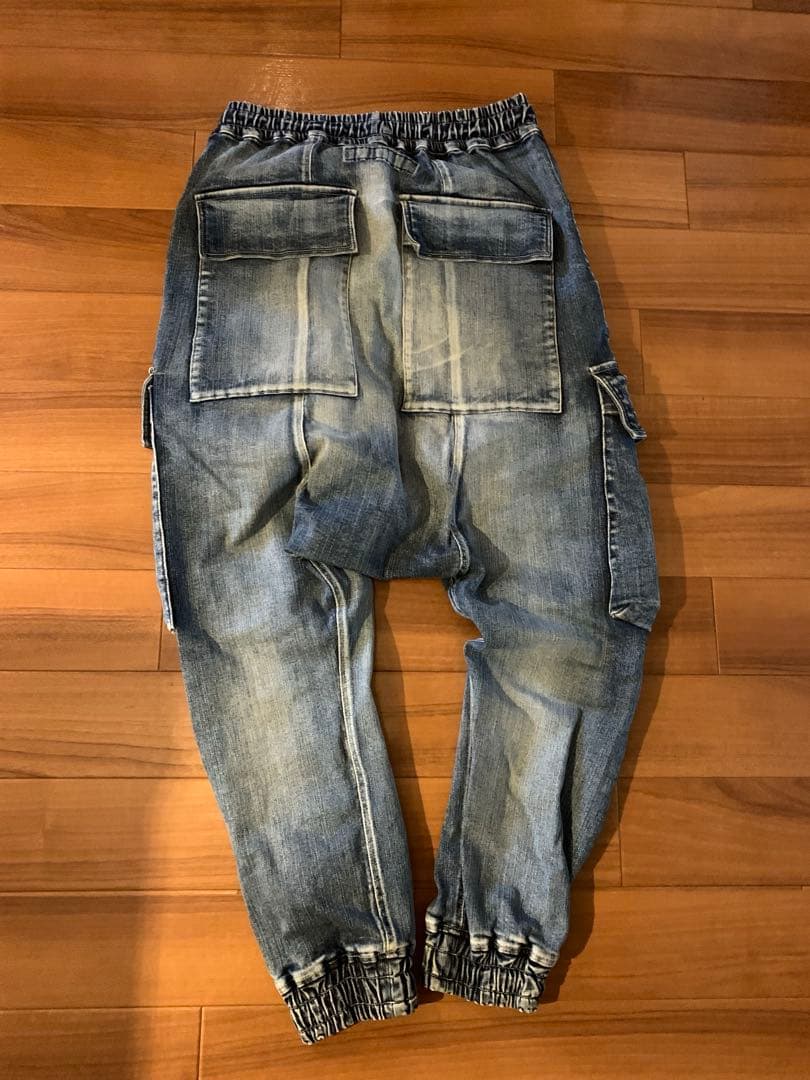 a.f artefact サルエルジョガーデニムパンツ