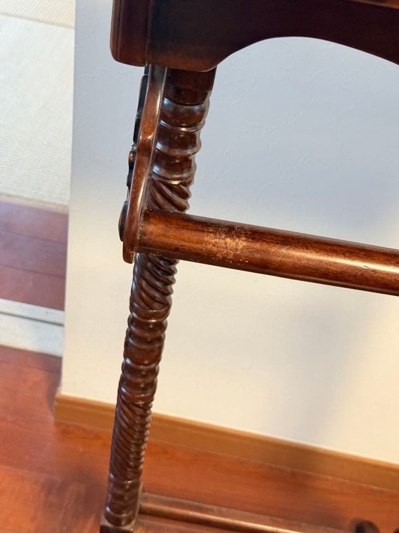 ⭐︎タイムセール⭐︎アンティーク調ハンガーラック マホガニー無垢