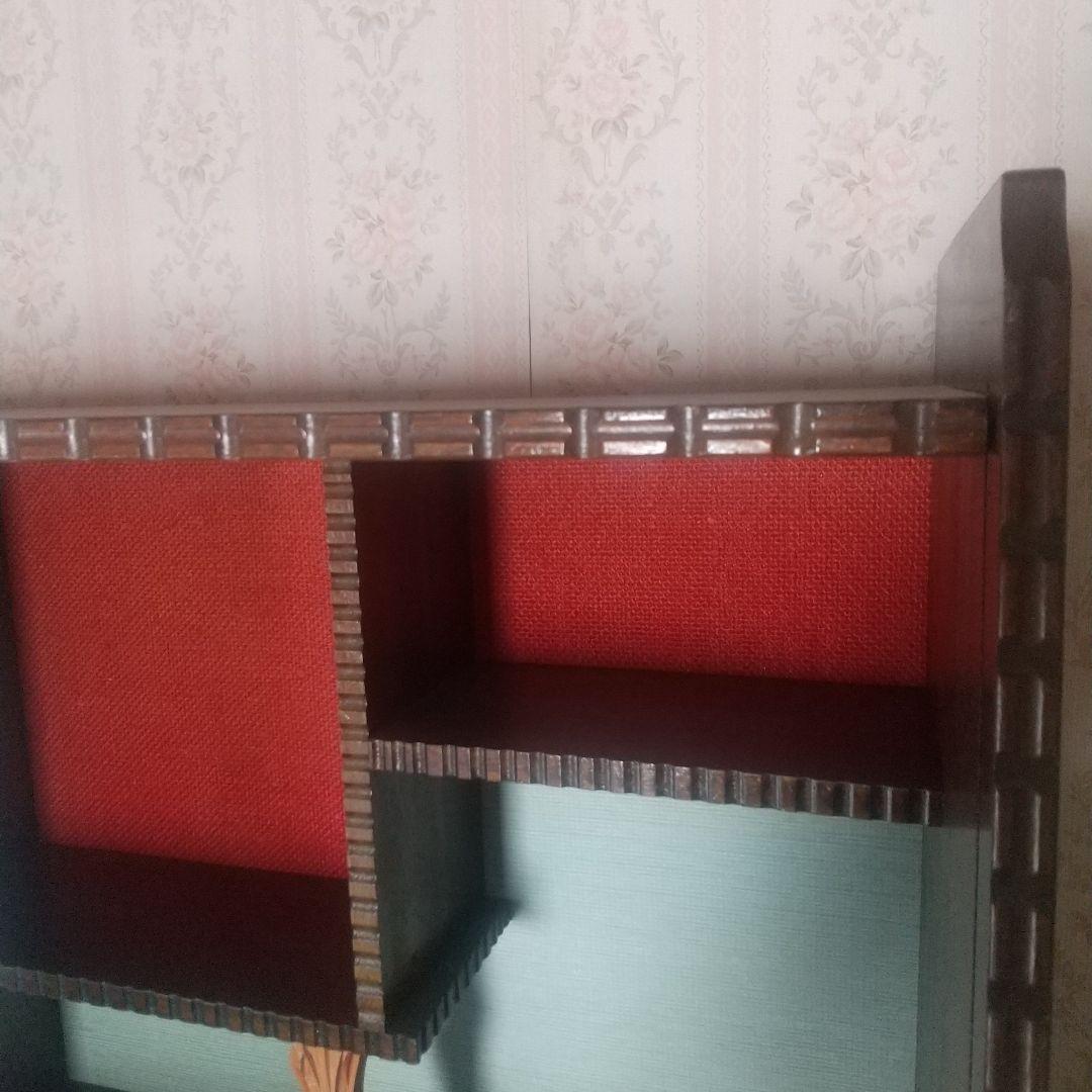 月末限定再値下げ！たのめる便【古道具】木製ガラスキャビネット