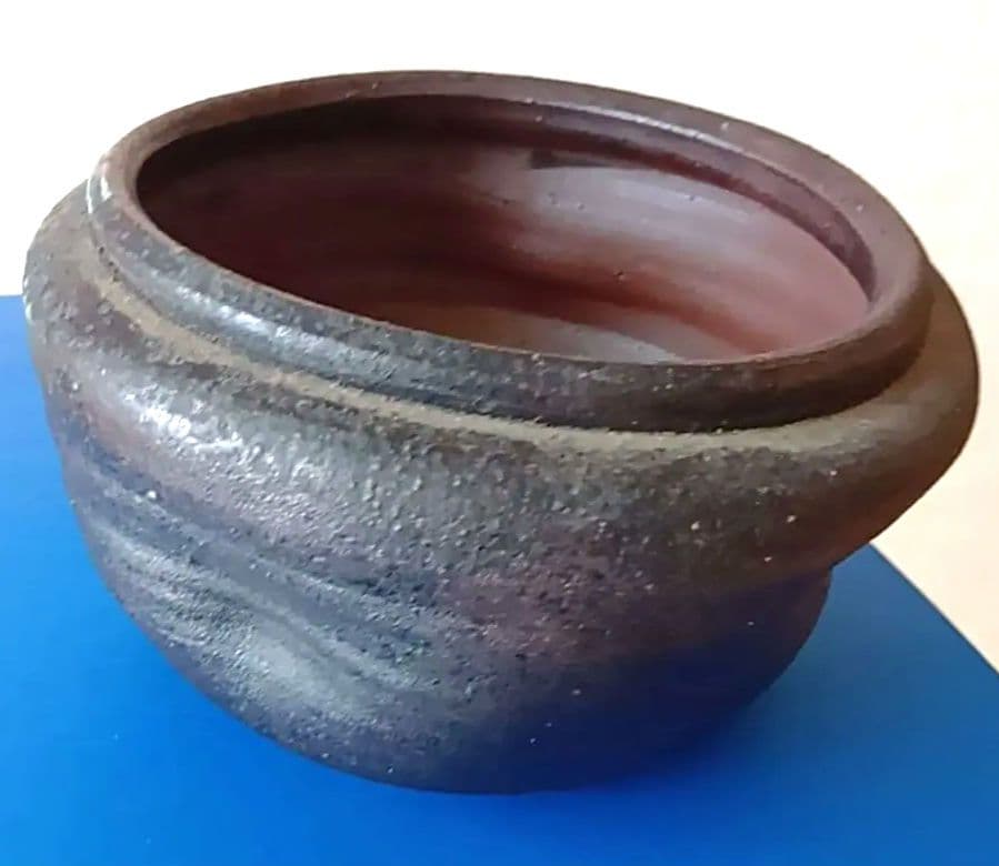 黒薩摩 丸十印 江戸末期〜明治初期 煎茶鉢／小鉢　骨董品 古美術 茶道具 工芸品 黒薩摩 丸十印 江戸末期〜明治初期 煎茶鉢／小鉢 骨董品 古