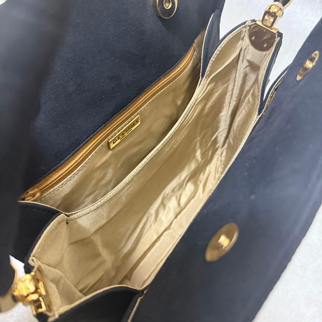 【新品未使用】希少　京都岡重　OKAJIMA 岡島和装バッグ　象　京友禅　シルク