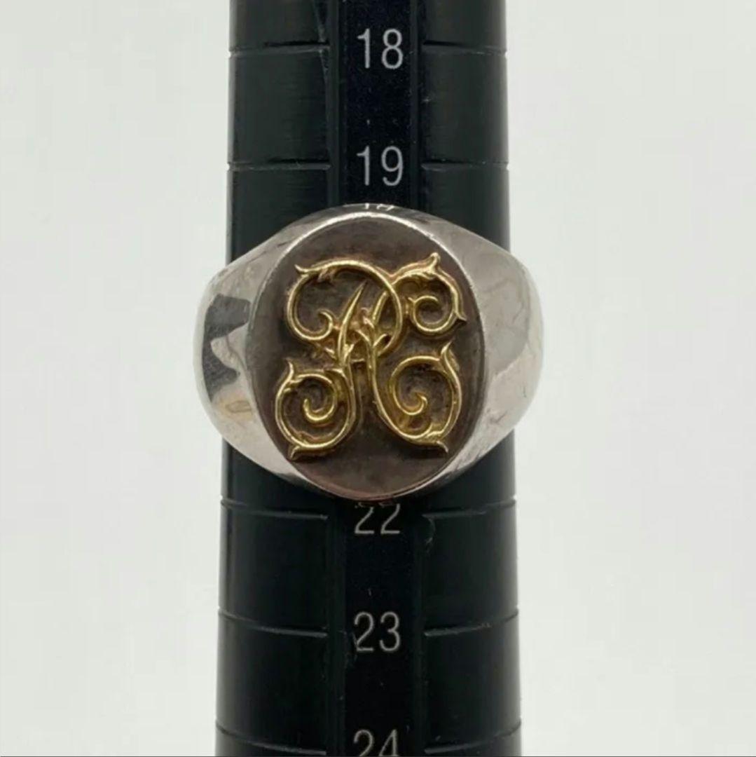 PEANUTS&CO. Signet リング 925 K18 size21号