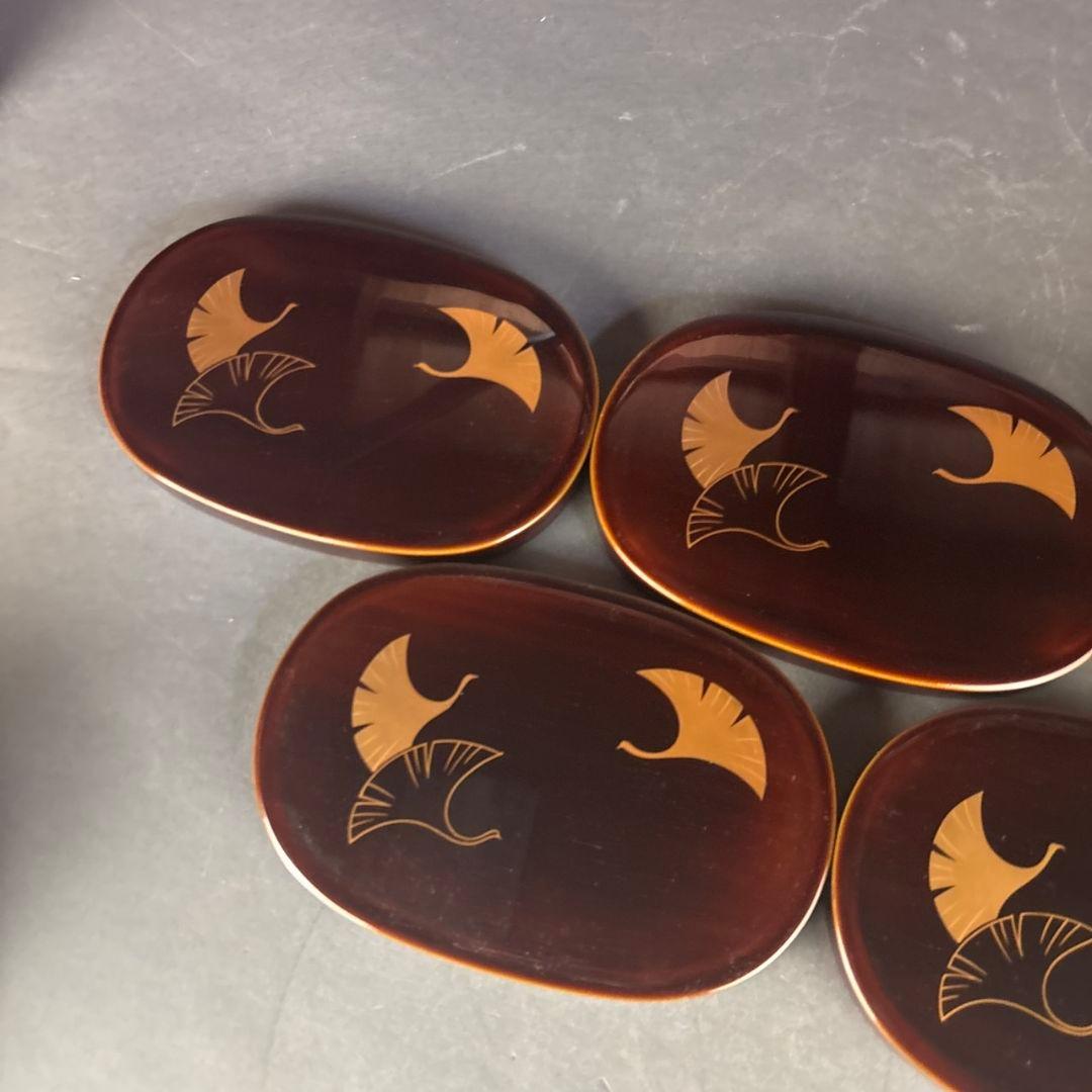 輪島塗　小判弁当箱　5点