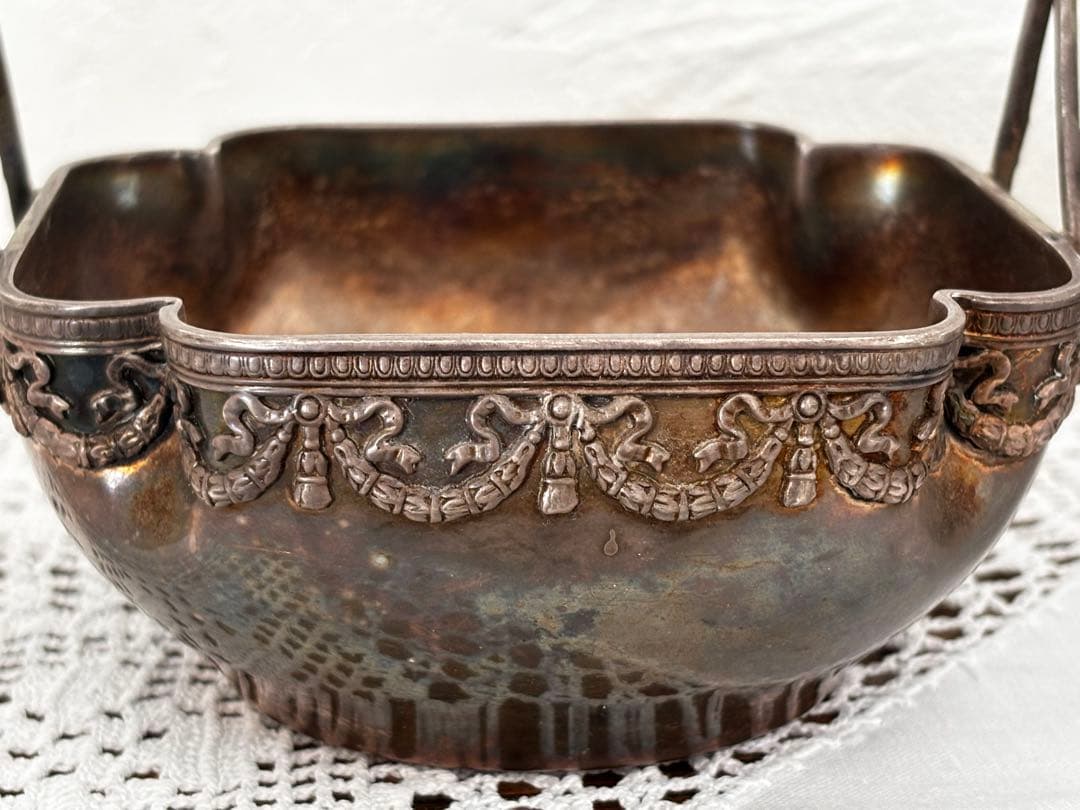 フランス 蚤の市 リボン装飾 小物入れ ブロカント - メルカリ