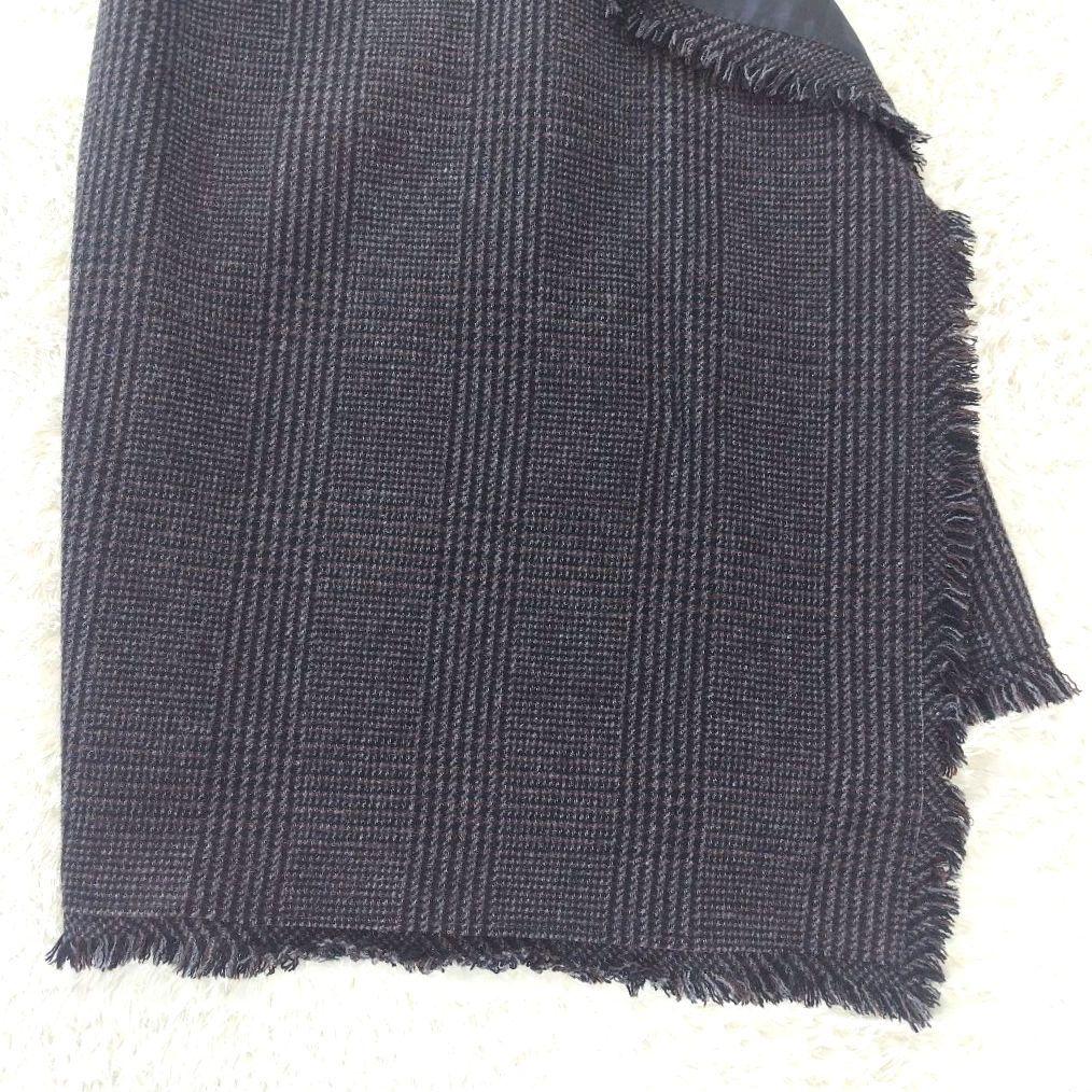 Sacai サカイ ウール　アシンメトリースカート グレンチェック　３