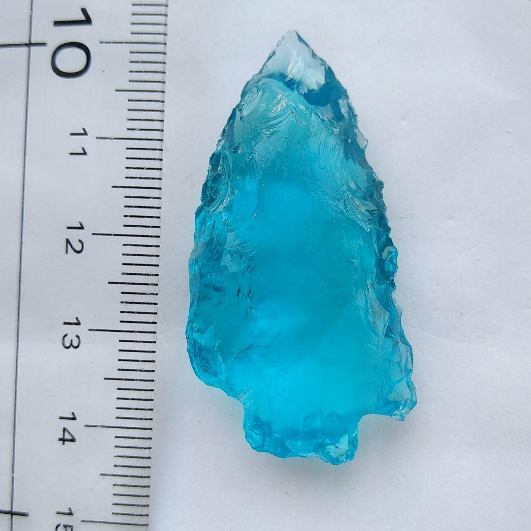 石器 ブルートパーズ？ 177 オブシディアン 石器 尖頭器 模写